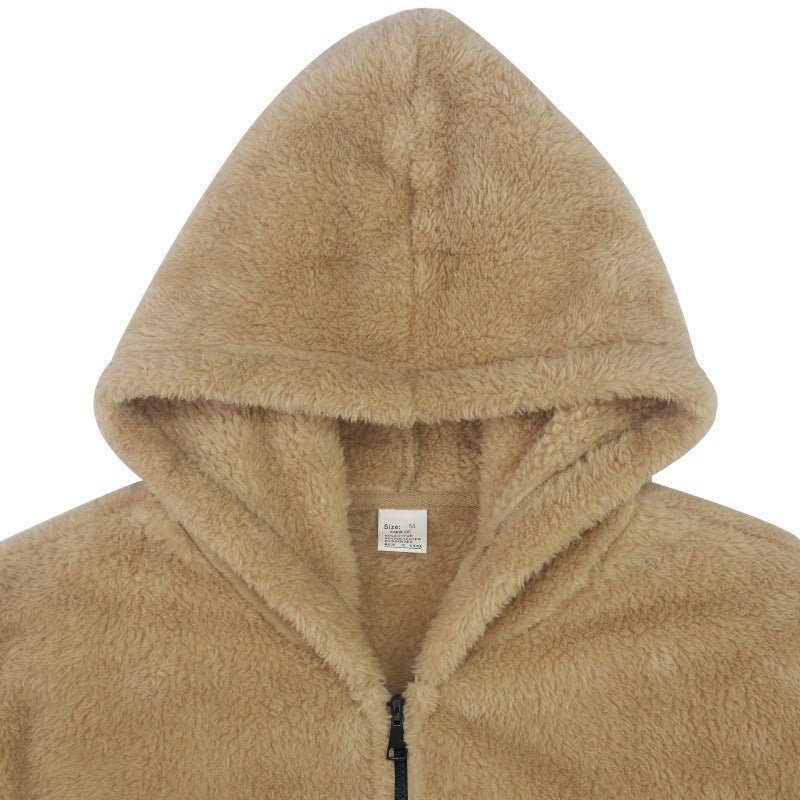 Fleece Hoodie | Warm | Zip-Up | Teddy Hoodie | Men's Fleece Jacket-Sweatshirts & Hoodies-Chaps of London-Chaps of London