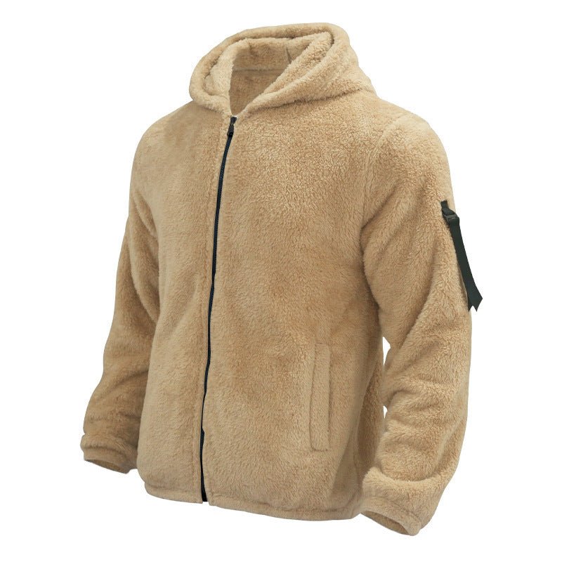 Fleece Hoodie | Warm | Zip-Up | Teddy Hoodie | Men's Fleece Jacket-Sweatshirts & Hoodies-Chaps of London-Chaps of London