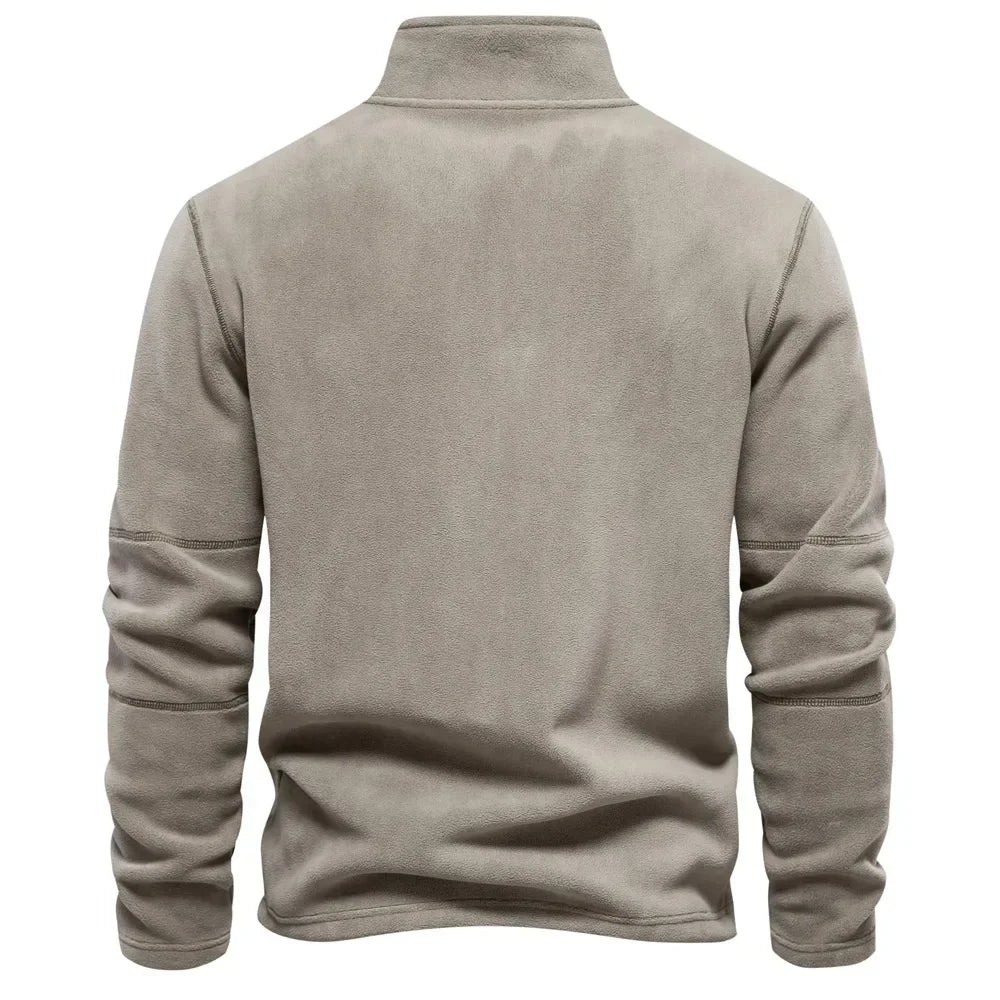 Fleece Pullover - Quarter Zip - Warm - Fleece Sweater - Men's Half Zip Fleece-Chaps of London-Chaps of London