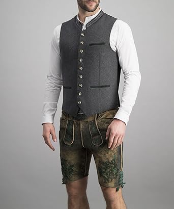 Gray Vest - Men's Classic Sleeveless Single Breasted Suit Vest-Chaps of London-Chaps of London