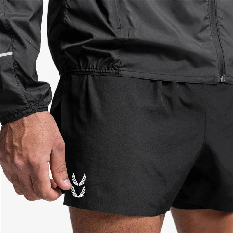 Gym Shorts | Drawstring | 2-in-1 | Sport Shorts | Men's Running Shorts-Sportbroek man-Chaps of London-Chaps of London