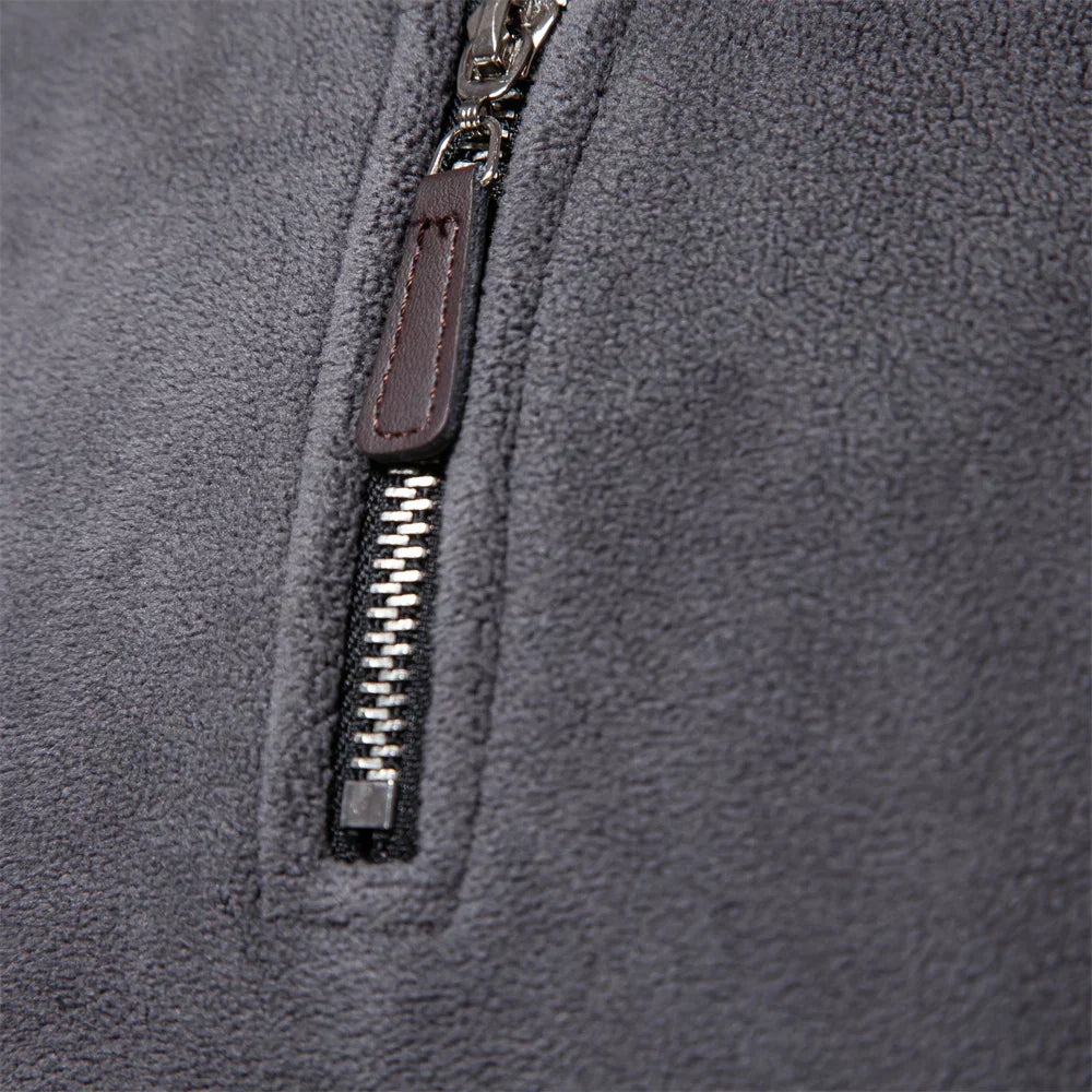 Half Zip Fleece - Warm - Quarter Zip - Fleece Pullover - Men's Clothing-Chaps Herrenmode-Chaps of London
