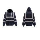 Hi Vis Jacket - Hooded - Workwear - Reflective Jacket - Men's Jacket-Hi Vis Jacket-Chaps of London-Gray-S-Chaps of London