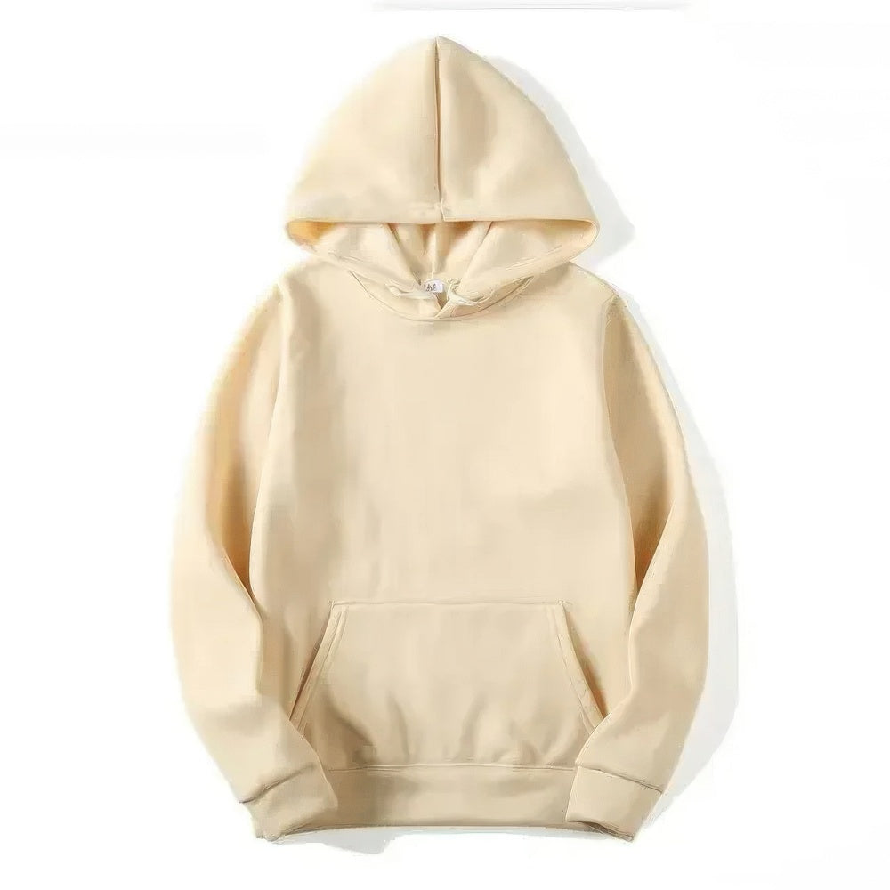 Hoodie - Warm Kangaroo Pocket Pullover Hoodie for Men and Women-Chaps of London-Khaki-S-Chaps of London