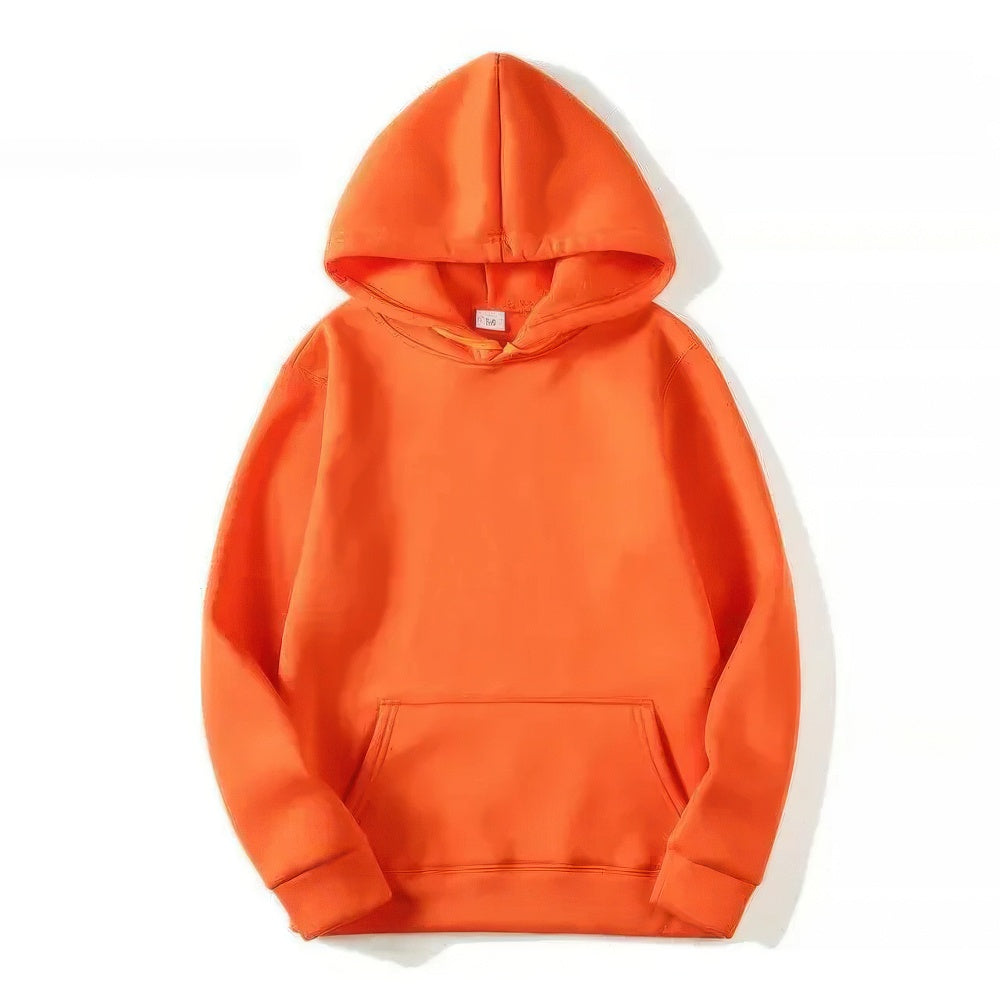 Hoodie - Warm Kangaroo Pocket Pullover Hoodie for Men and Women-Chaps of London-Orange-S-Chaps of London
