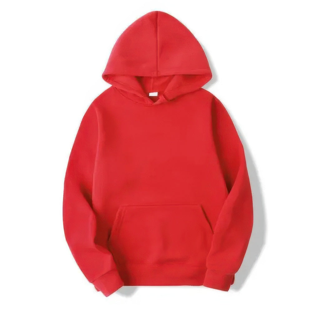 Hoodie - Warm Kangaroo Pocket Pullover Hoodie for Men and Women-Chaps of London-Red-S-Chaps of London