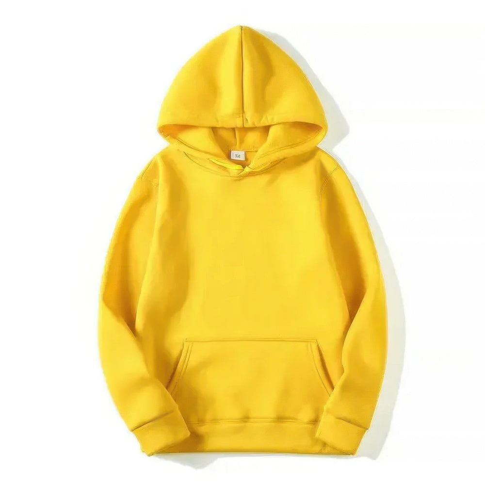 Hoodie - Warm Kangaroo Pocket Pullover Hoodie for Men and Women-Chaps of London-Yellow-S-Chaps of London