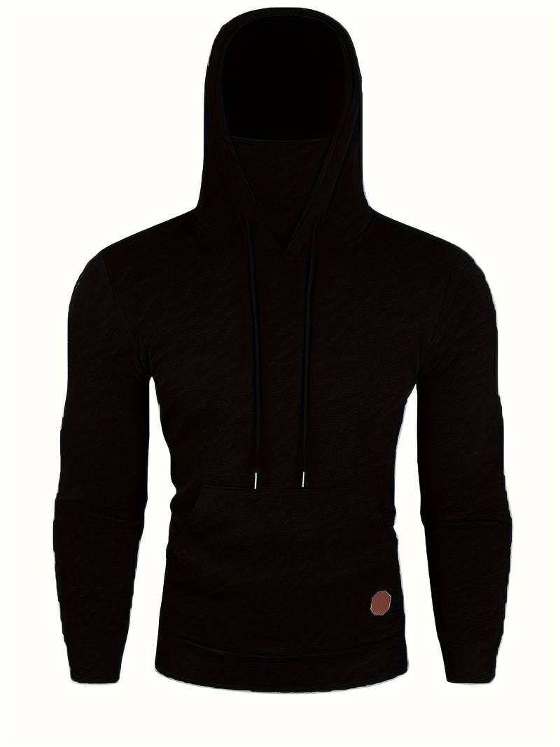 Hoodie with Face Mask | Regular Fit | Pocket | Pullover Hoodie | Men's Hoodie-Trui man-Chaps of London-Chaps of London