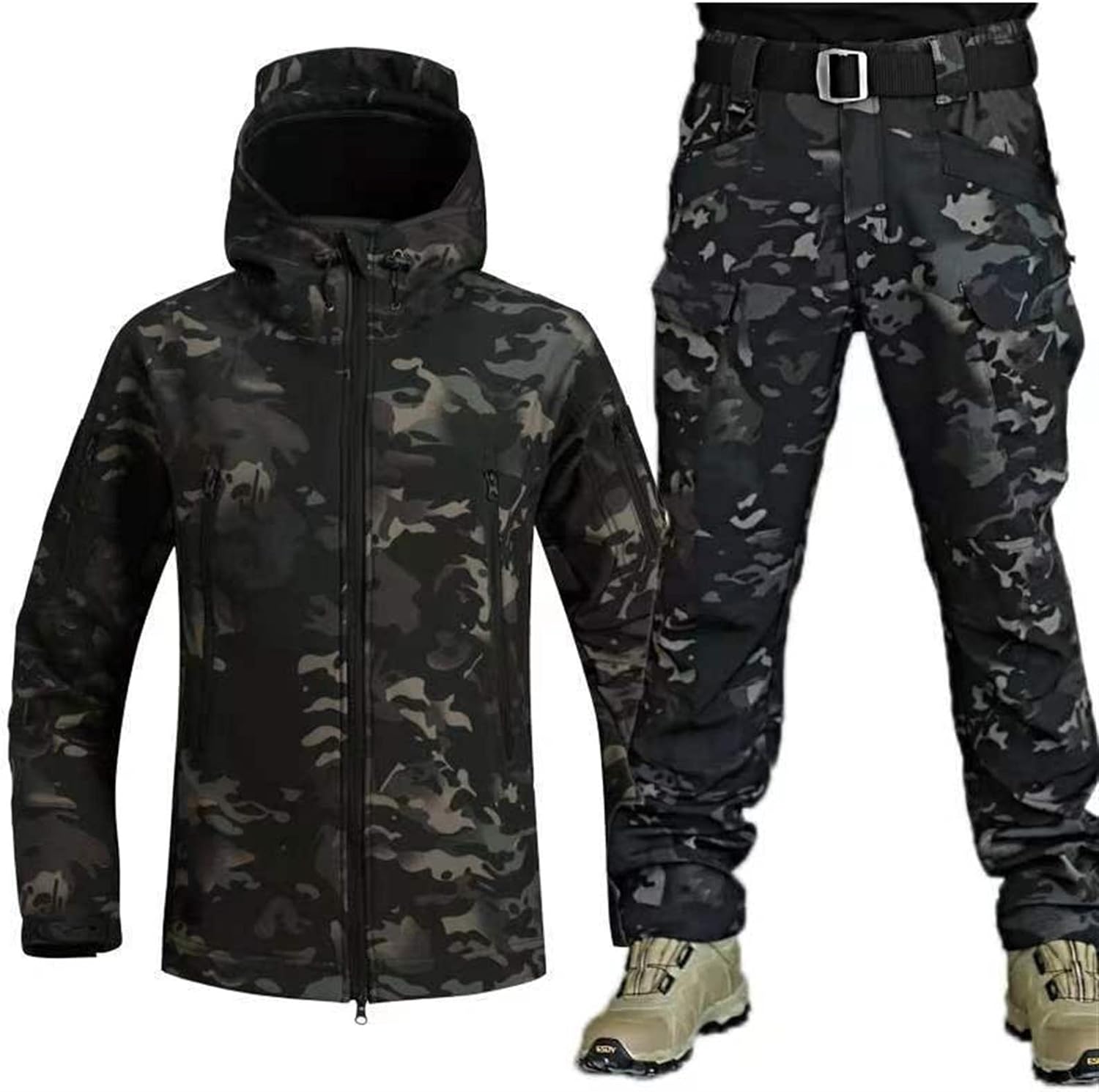 Jacket and Pants Set - Men's Tactical Outdoor Jacket and Cargo Pants-Men’s Tracksuit Set-Chaps of London-Chaps of London
