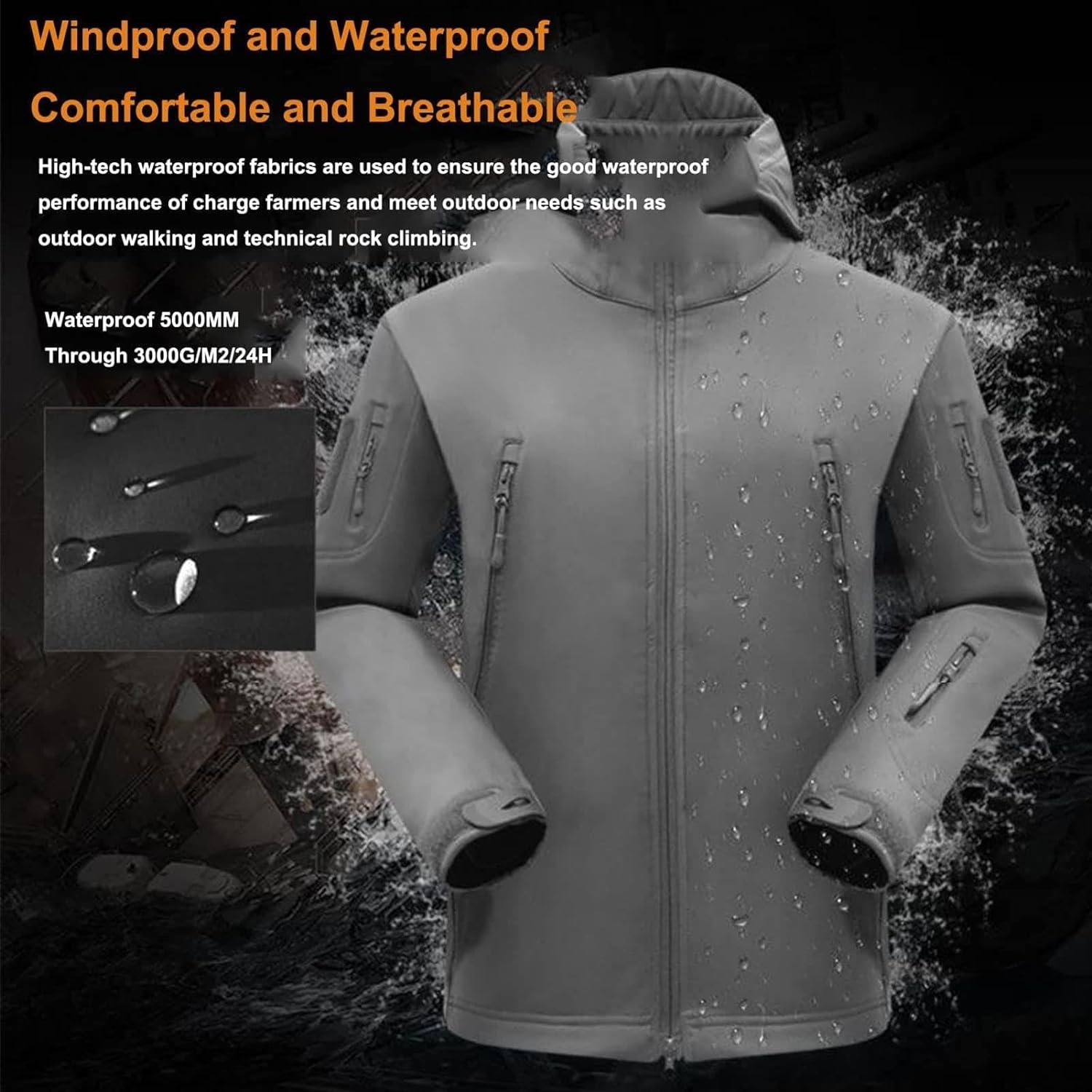 Jacket and Pants Set - Men's Tactical Outdoor Jacket and Cargo Pants-Men’s Tracksuit Set-Chaps of London-Chaps of London