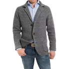 Knitted Jacket | Button-Up | V-Neck | Cardigan Jacket | Men's Jacket-Chaps of London-Dim Grey-S-Chaps of London