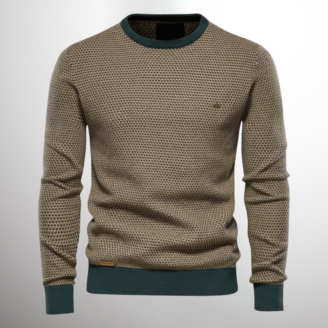 Knitted Sweater | Long sleeves | Crew neck | Sweater | Men's shirt-Chaps of London-Chaps of London