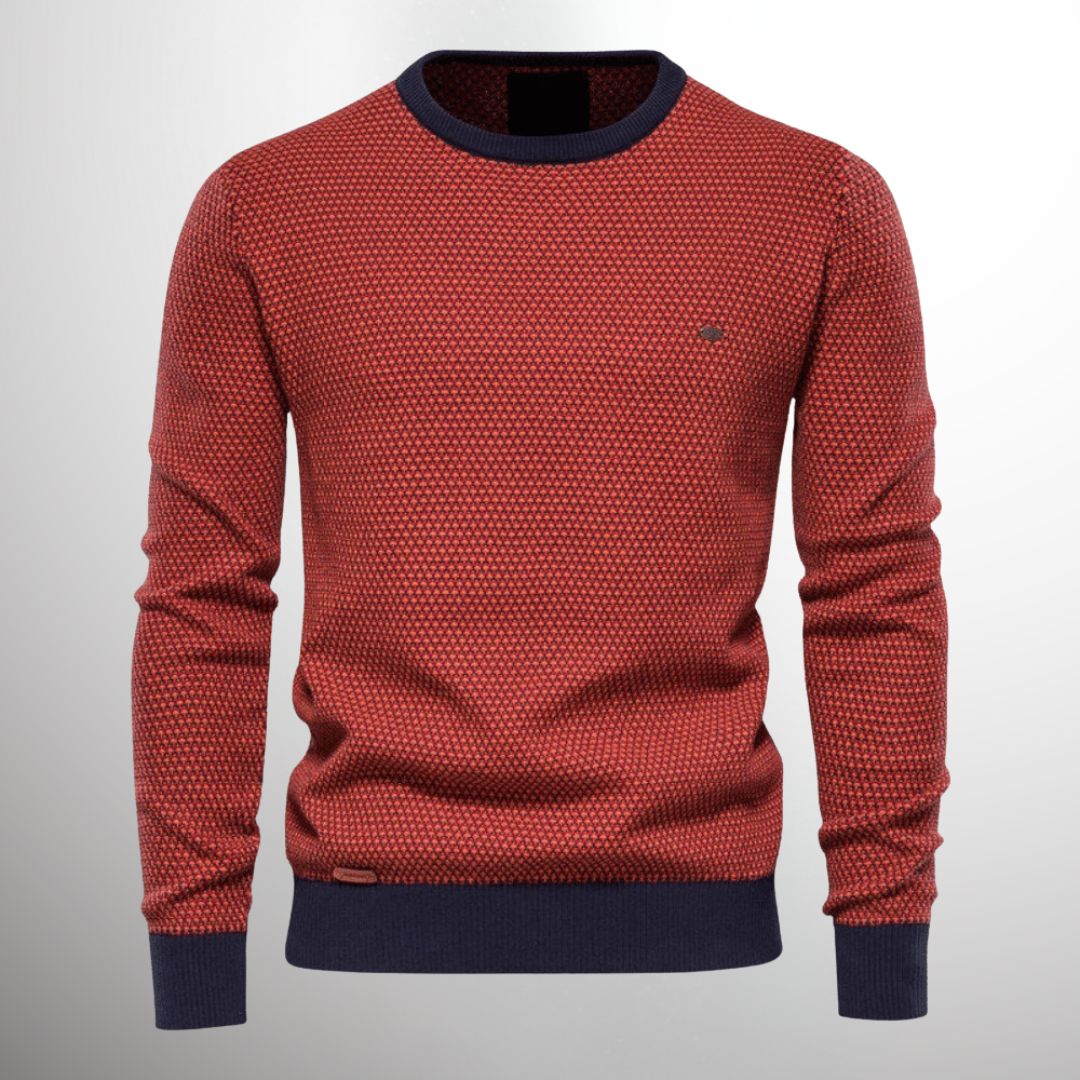 Knitted Sweater | Long sleeves | Crew neck | Sweater | Men's shirt-Chaps of London-Chaps of London