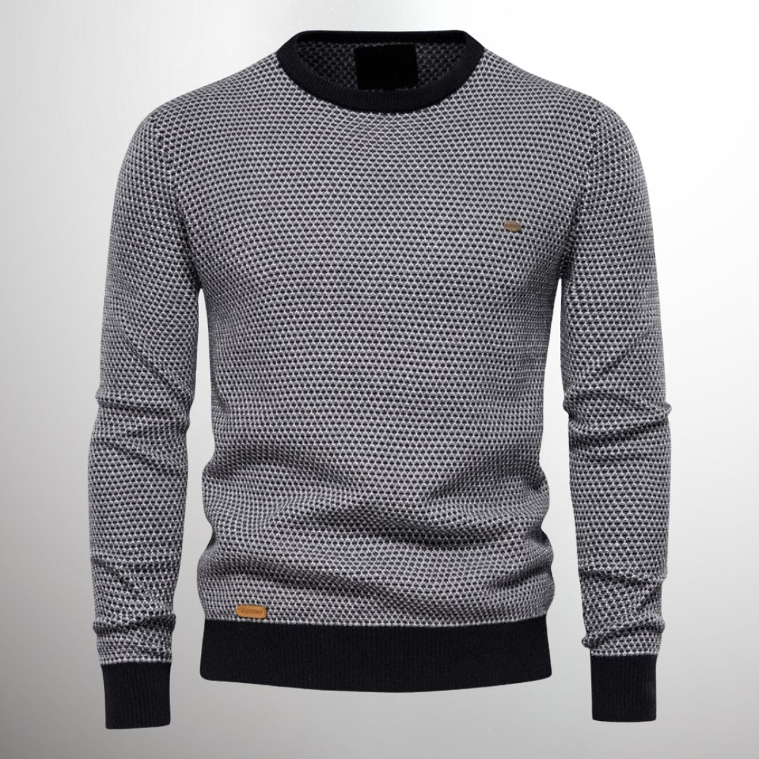 Knitted Sweater | Long sleeves | Crew neck | Sweater | Men's shirt-Chaps of London-Chaps of London