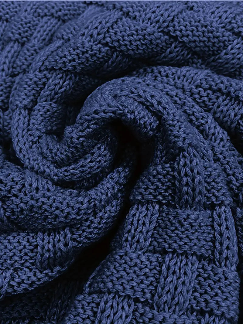 Knitted Sweater | Roll Neck | Chunky | Knitted Jumper | Men's Clothing-Men's Knitted Sweater-Chaps of London-Chaps of London