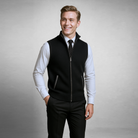 Knitted Vest - Men's Sleeveless Woolen Zip-Up Vest-Men's Knitted Vest-Chaps of London-Chaps of London