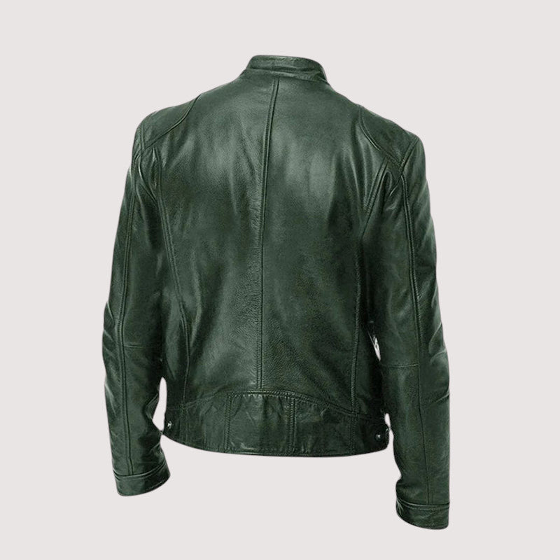 Leatherette Jacket - Regular Fit - Vegan Leather - Biker Jacket - Men's Leather Jacket-Men's Leather Jacket-Chaps of London-Chaps of London
