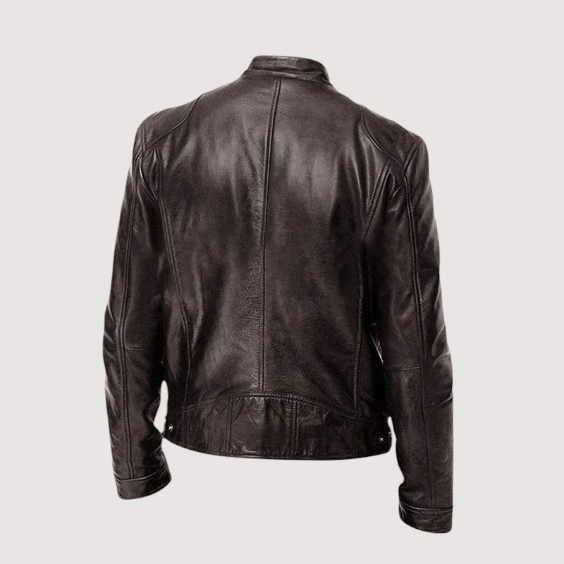 Leatherette Jacket - Regular Fit - Vegan Leather - Biker Jacket - Men's Leather Jacket-Men's Leather Jacket-Chaps of London-Chaps of London