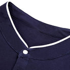 Long Sleeve T-Shirt - Buttoned Up - Slim Fit - Polo Shirt - Men's Clothing-Fashion Men Shirt Henley All-year-Chaps of London-Chaps of London