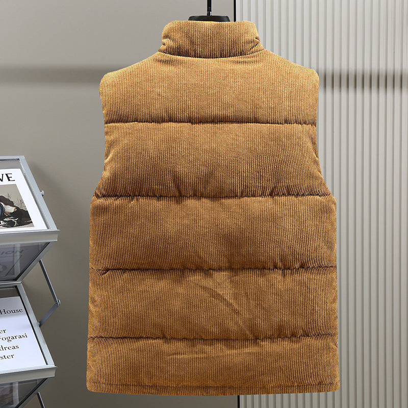Men's Gilet - Corduroy - Sleeveless - Bodywarmer - Puffer Vest-Men Vest-Chaps of London-Chaps of London