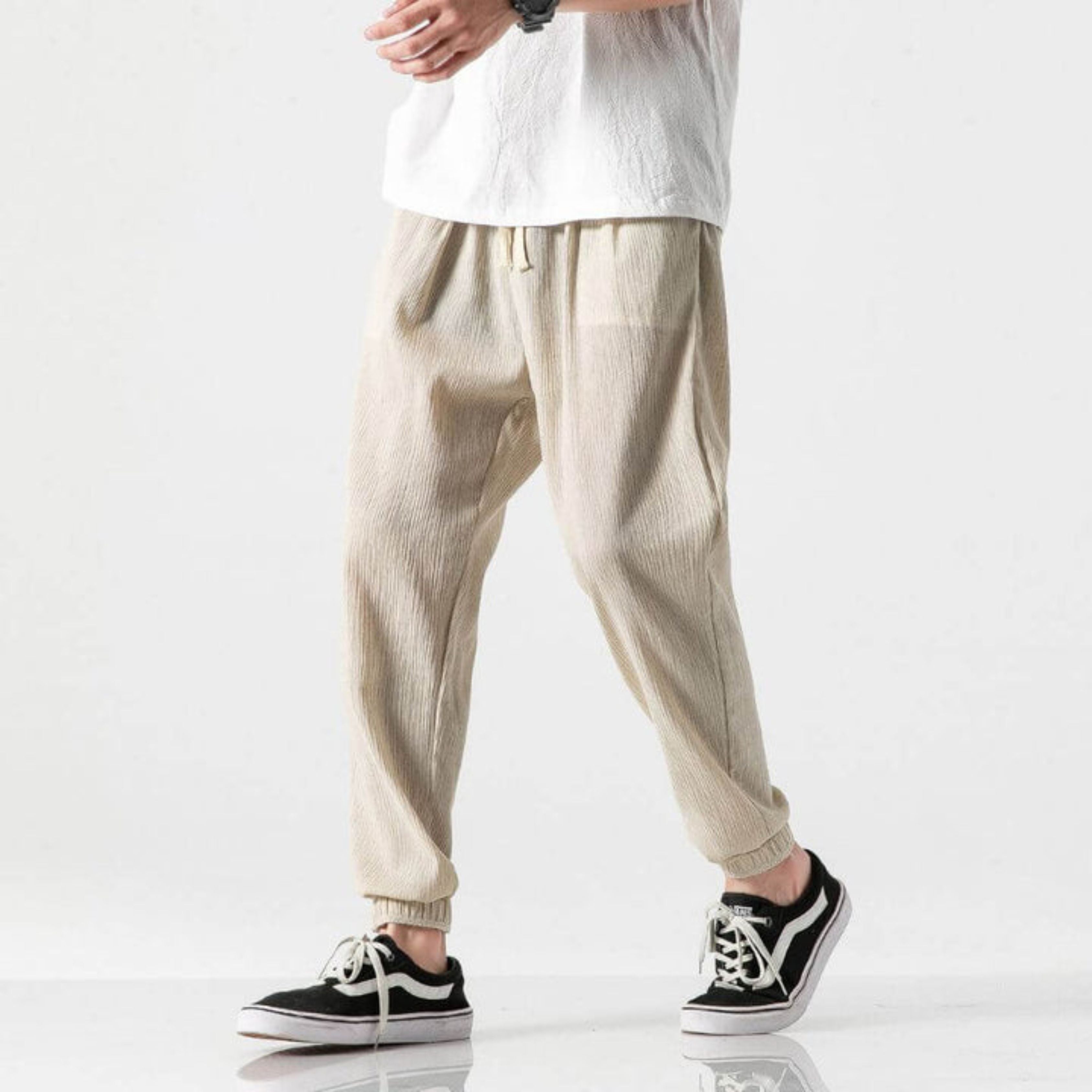 Men's Joggers - Leisure - Lightweight - Drawstring Pants - Men's Pants-Chaps of London-Chaps of London