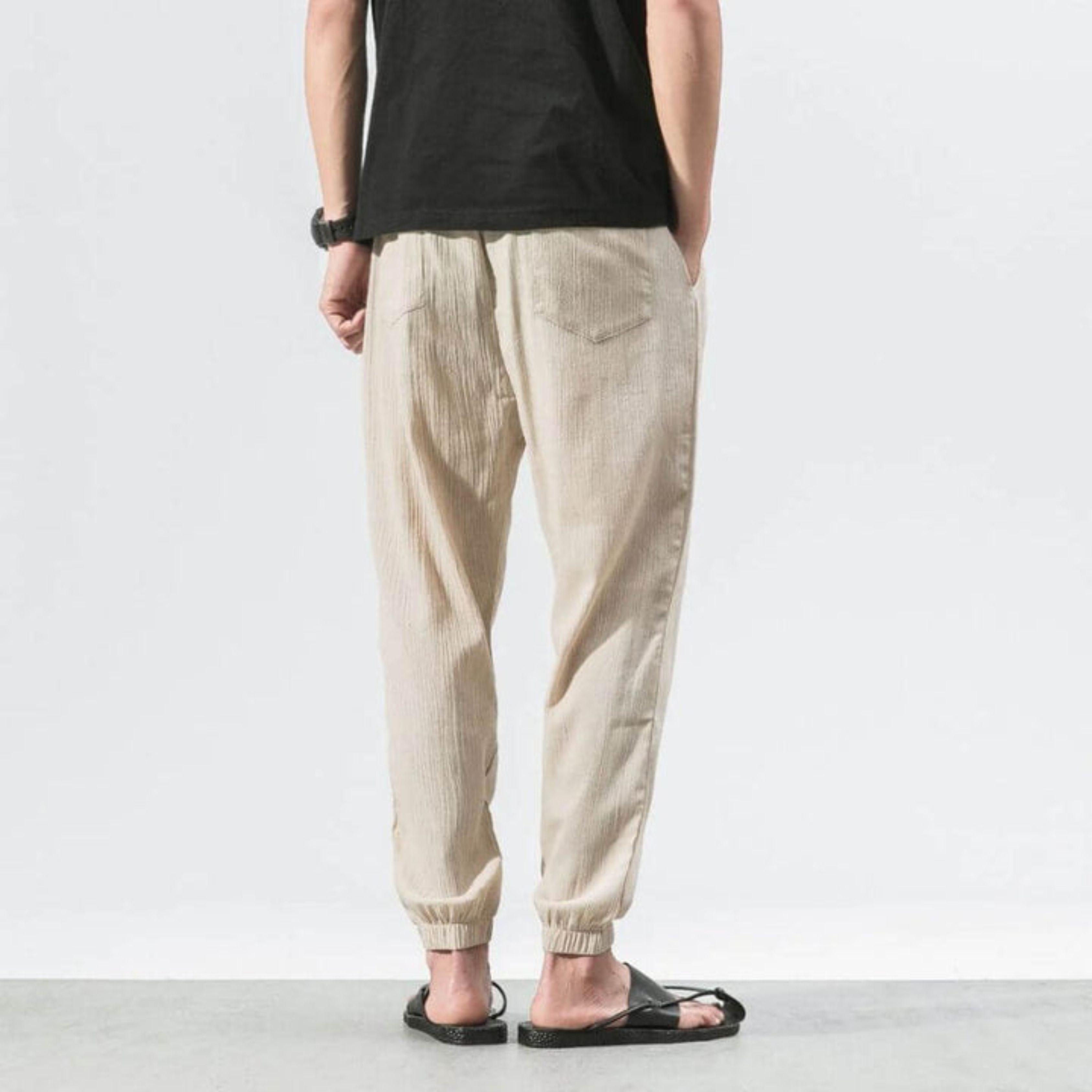 Men's Joggers - Leisure - Lightweight - Drawstring Pants - Men's Pants-Chaps of London-Chaps of London