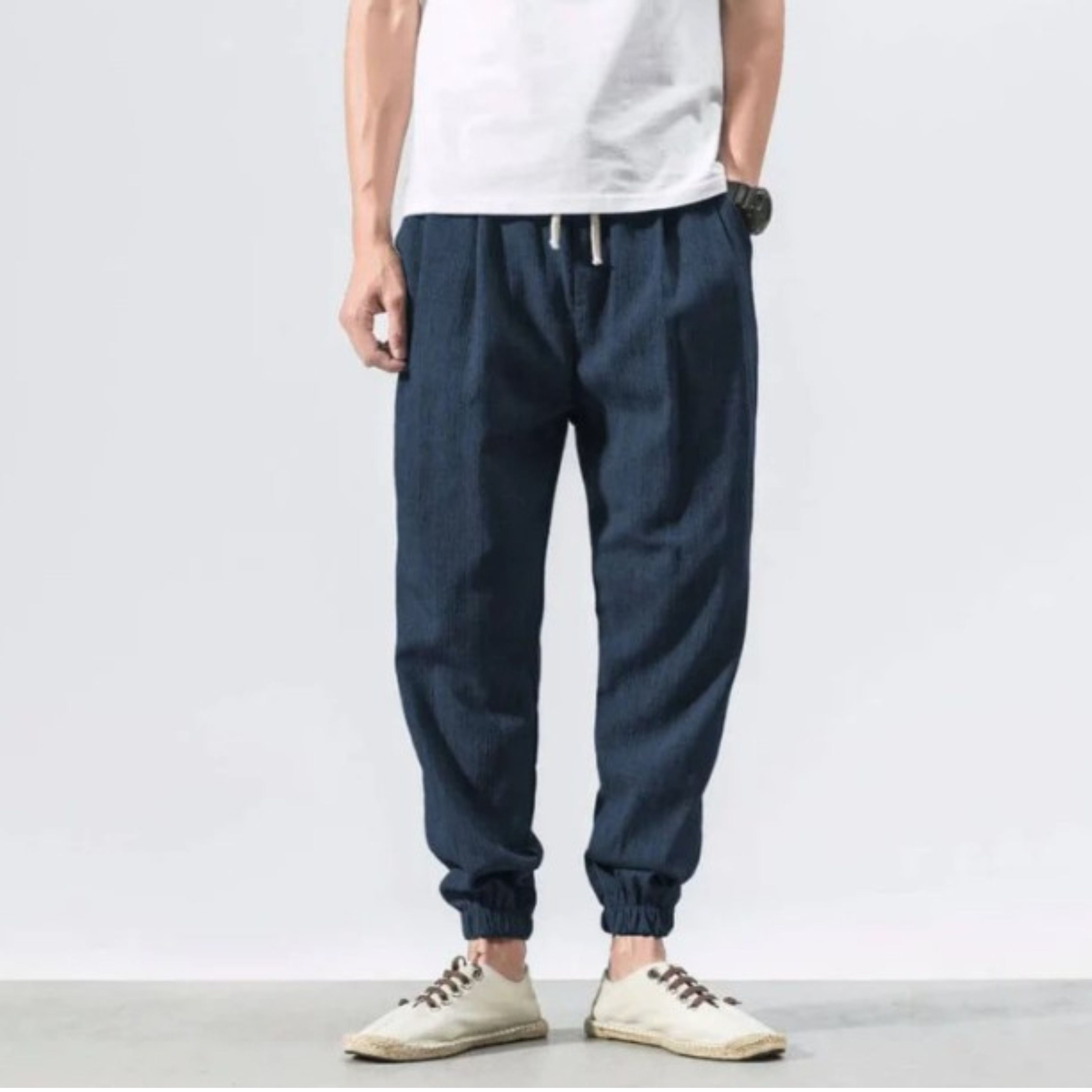 Men's Joggers - Leisure - Lightweight - Drawstring Pants - Men's Pants-Chaps of London-Chaps of London