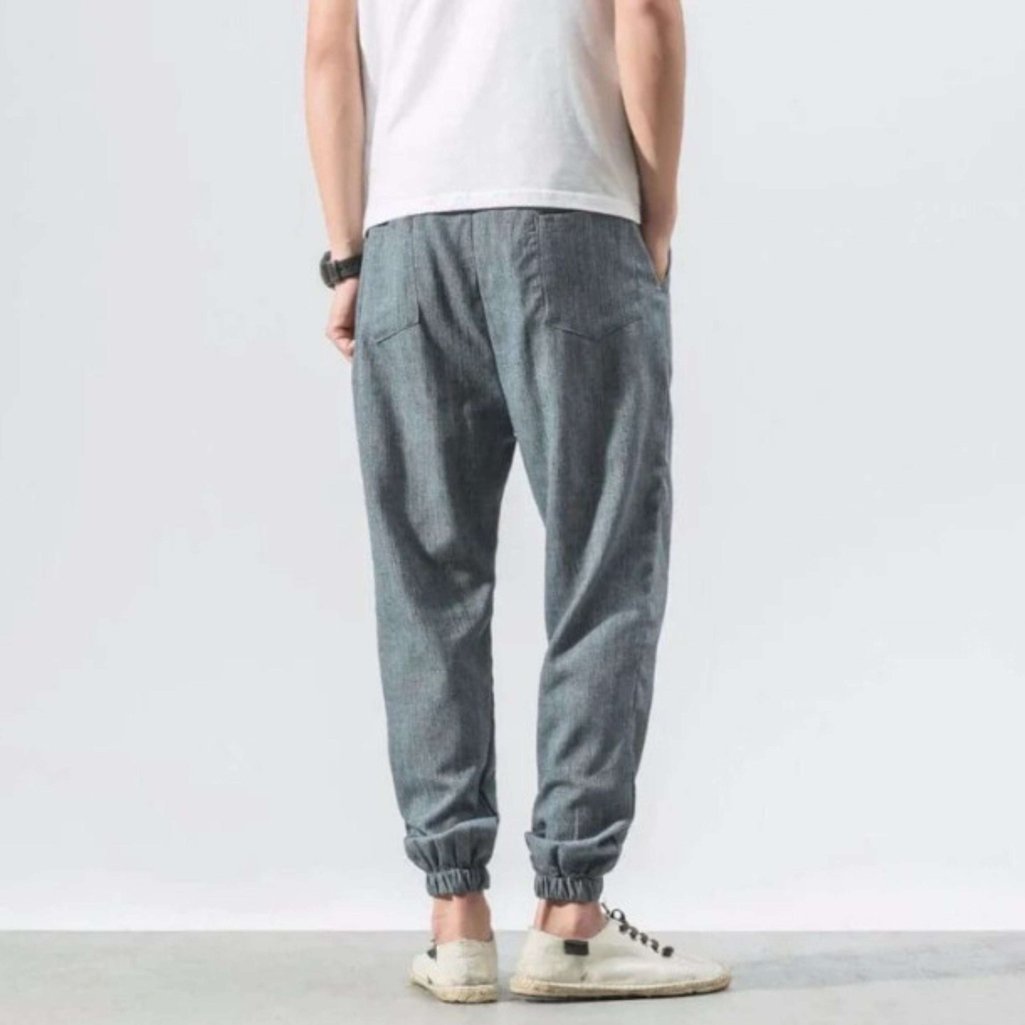 Men's Joggers - Leisure - Lightweight - Drawstring Pants - Men's Pants-Chaps of London-Chaps of London