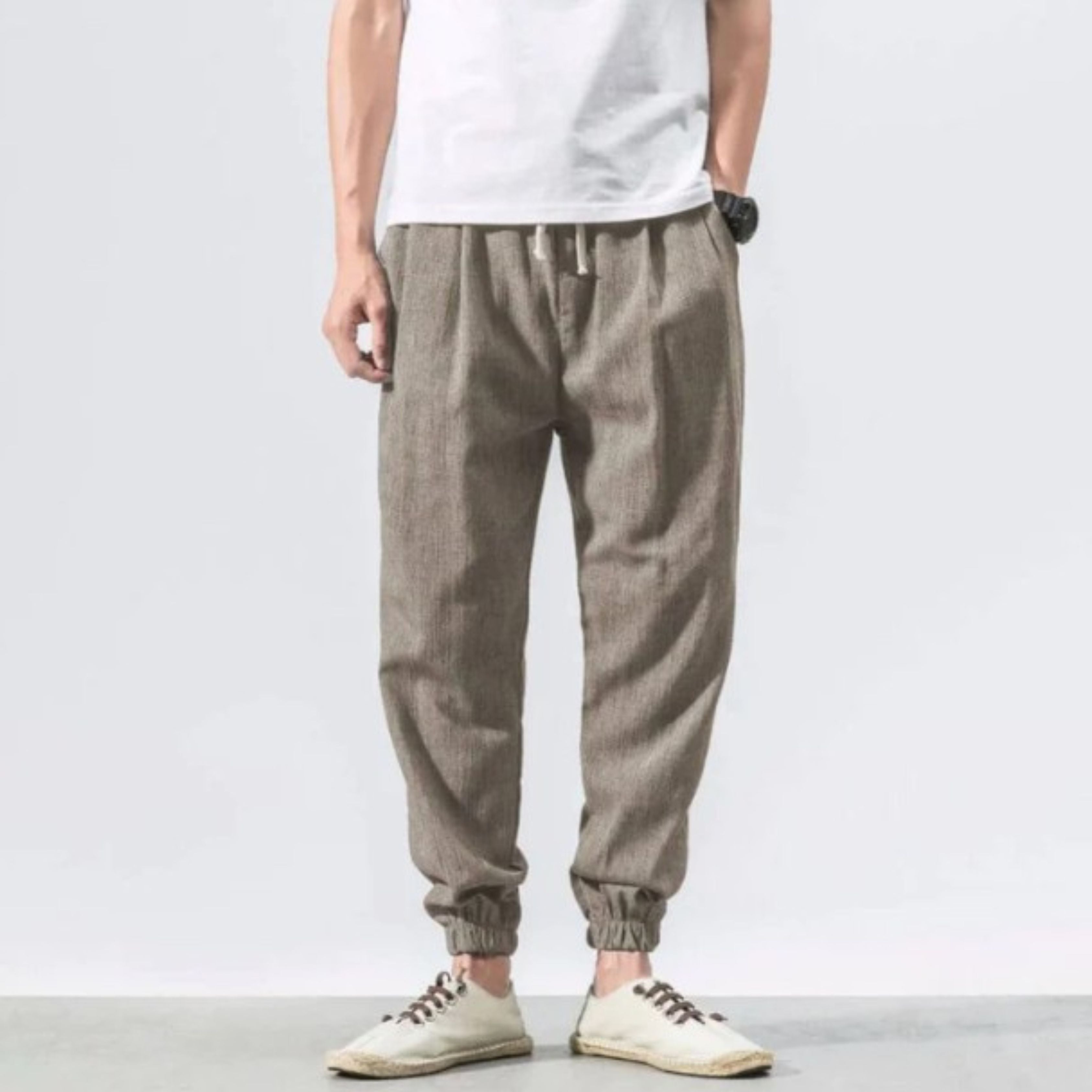 Men's Joggers - Leisure - Lightweight - Drawstring Pants - Men's Pants-Chaps of London-Chaps of London