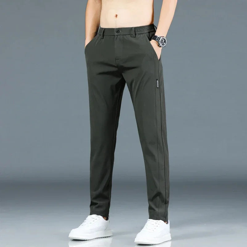 Men's Pants - Elastic Waist - Slim Fit - Casual Pants - Stretch Pants-Chaps of London-Chaps of London