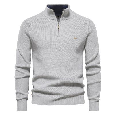 Men's Quarter Zip Sweaters | Long Sleeve | Knitted | Polo Sweater | Men's Half Zip Jumper-Tops-Chaps of London-Chaps of London