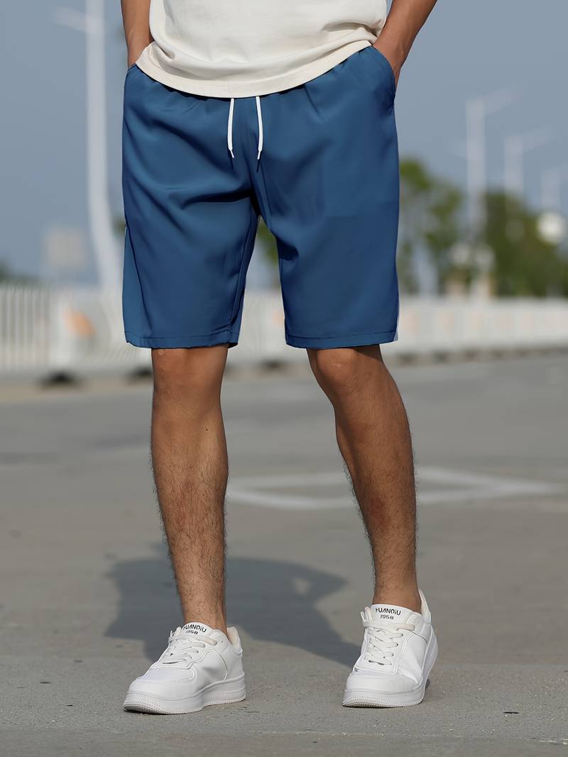 Men's Shorts - Casual Drawstring Long Summer Shorts for Men-Shorts-Chaps of London-Chaps of London