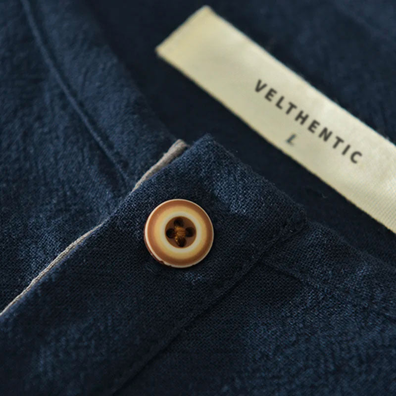 Men's T-Shirt - Lightweight Cotton Linen Short Sleeve T-Shirt-Men's Top-Chaps of London-Chaps of London