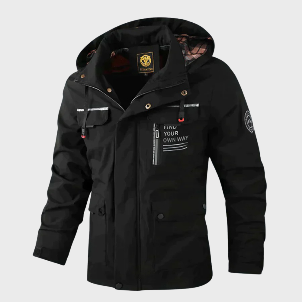 Men's Winter Jacket - Warm - Hooded - Snow Jacket - Men's Ski Coat-Jackets-Chaps of London-Chaps of London
