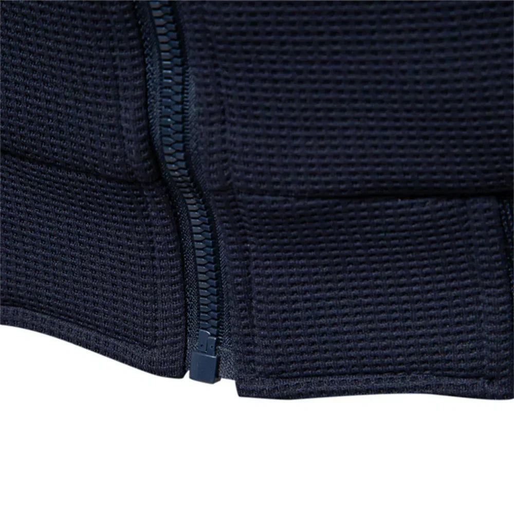 Men's Zip Up Sweatshirt - Casual Full Zip Bomber Sweatshirt Jacket with Pockets-Chaps of London-Chaps of London