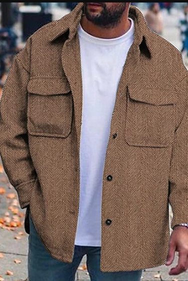 Overshirt - Buttoned - Chest Pockets - Men's Shirt - Shirt Jacket-Jackets-Chaps of London-Chaps of London