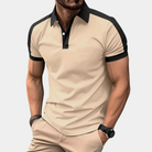 Polo Shirt | Collared | Short Sleeve | Polo T-Shirt | Men's Clothing-Men Summer Shirt-Chaps of London-Khaki-S-Chaps of London