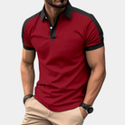 Polo Shirt | Collared | Short Sleeve | Polo T-Shirt | Men's Clothing-Men Summer Shirt-Chaps of London-Red-S-Chaps of London