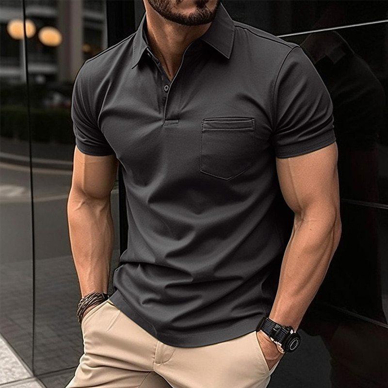 Polo Shirt | Collared | Short Sleeve | Polo T-Shirt | Men's Clothing-T-shirts-Chaps of London-Black-XS-Chaps of London