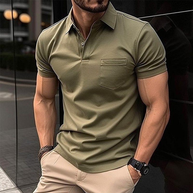 Polo Shirt | Collared | Short Sleeve | Polo T-Shirt | Men's Clothing-T-shirts-Chaps of London-Green-XS-Chaps of London