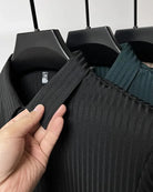 Polo Shirt | Short Sleeve | Button-Up | Collared Shirt | Men's Shirts-Stripe Polo Shirt for Men-Chaps of London-Chaps of London