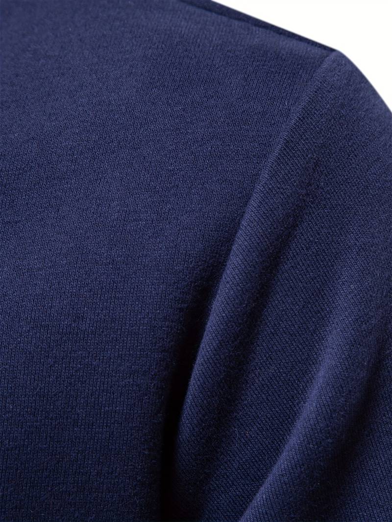 Polo Shirt | Turndown Collar | Quarter Button-Up | Long Sleeve Polo Shirts | Men's Shirts-T-shirts-Chaps of London-Chaps of London