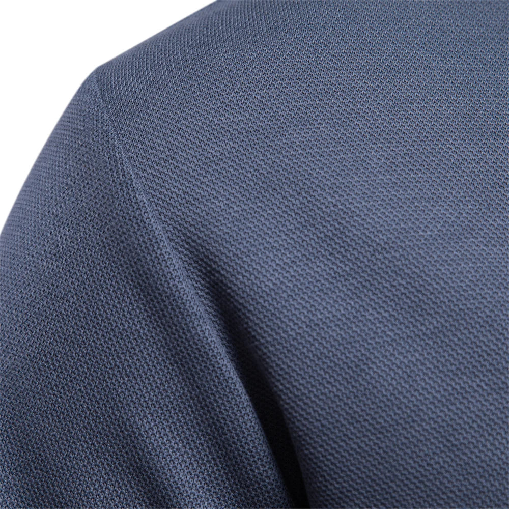 Polo Sweater | Turn Down Collar | Regular Fit | Long Sleeve Polo Shirts | Men's Clothing-Chaps of London-Chaps of London