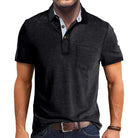 Polo T-Shirt | Collared | Short Sleeve | Polo Shirt | Men's Shirt-Chaps of London-Black-S-Chaps of London