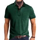 Polo T-Shirt | Collared | Short Sleeve | Polo Shirt | Men's Shirt-Chaps of London-Green-S-Chaps of London