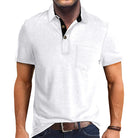 Polo T-Shirt | Collared | Short Sleeve | Polo Shirt | Men's Shirt-Chaps of London-White-S-Chaps of London
