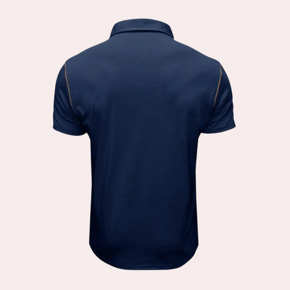 Polo T-Shirt - Lapel - Breast Pocket - Short Sleeve Polo Shirt - Men's Polo Shirts-Chaps of London-Chaps of London