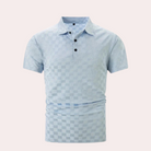Polo T-Shirt - Men's Quarter Button Short Sleeve Polo Shirt-Chaps of London-Chaps of London
