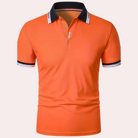 Polo T-Shirt - Orange - Shirt Sleeve - Polo Shirt - Men's Clothing-Men Summer Shirt-Chaps of London-Chaps of London