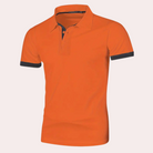 Polo T-Shirt - Orange - Short Sleeve - Collared T-Shirt - Men's Shirt-Chaps of London-Chaps of London